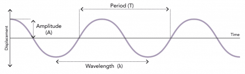 Can you draw a wave and label the amplitude and the wavelength ...